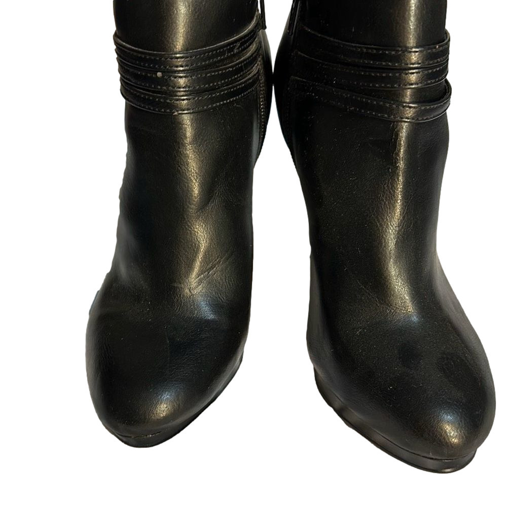 ANA Black Booties Size 6